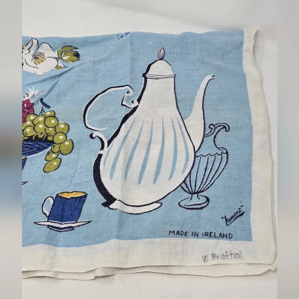 Vtg‎ Lamont Irish pure linen kitchen tea towel cottagecore farmhouse, country